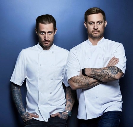 Voltaggio with his brother, Bryan